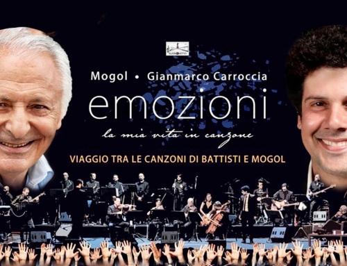 TEATRO ROMANO. [VIDEO] UN EVENTO UNICO: “EMOZIONI. VIAGGIO TRA LE CANZONI DI MOGOL E BATTISTI”. SUL PALCO MOGOL E GIANMARCO CARROCCIA.