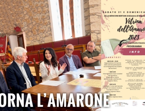 NEGRAR DI VALPOLICELLA. RITORNA IN AUTUNNO L’EVENTO “VETRINA DELL’AMARONE” A VILLA MOSCONI: SABATO 21 E DOMENICA 22 OTTOBRE.