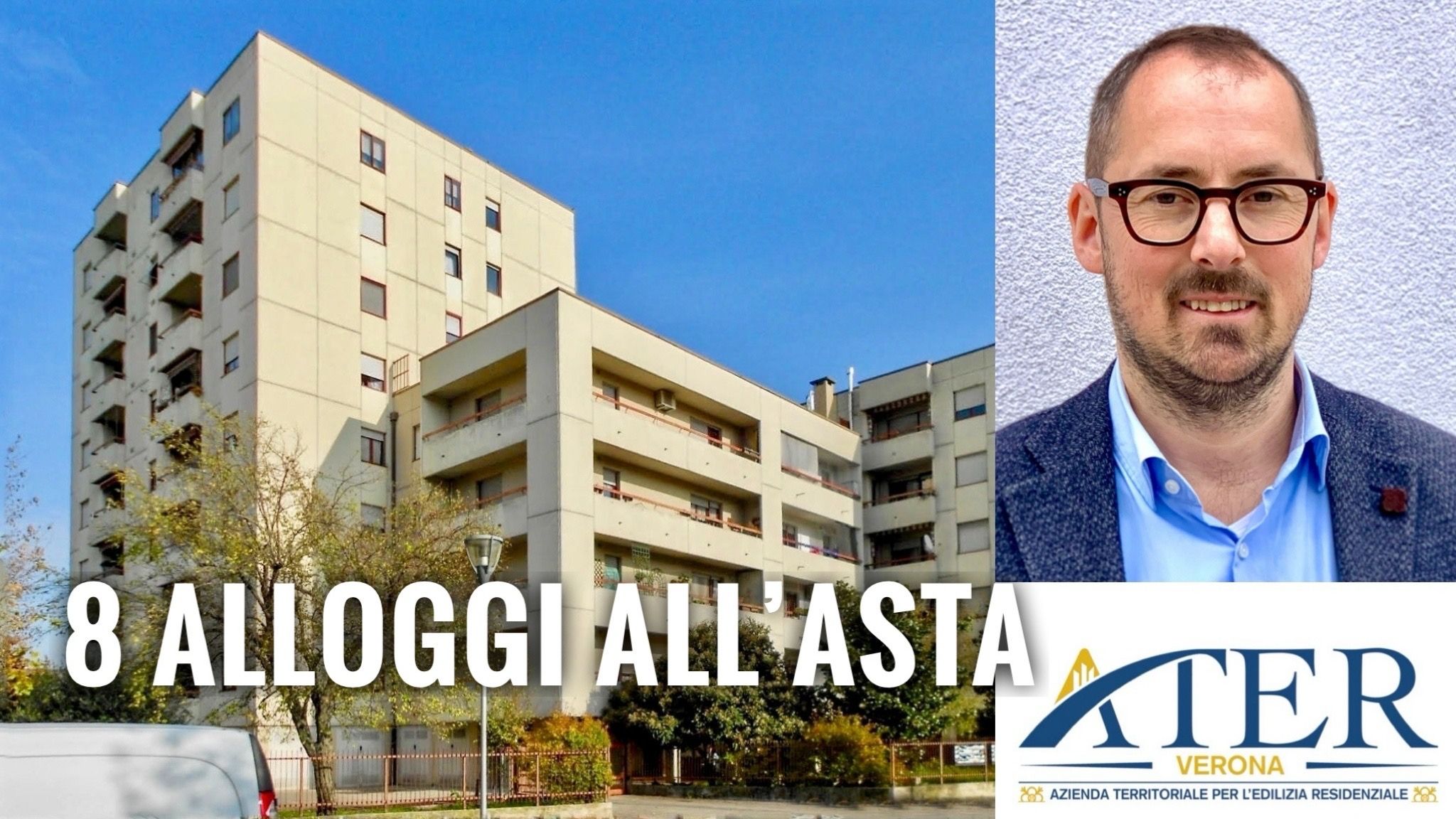 ATER DI VERONA: ASTA PER 8 ALLOGGI DESTINATI ALL’ACQUISTO DELLA PRIMA CASA. MATTUZZI: «IMMOBILI A PREZZI ACCESSIBILI DESTINATI ALLE GIOVANI FAMIGLIE».