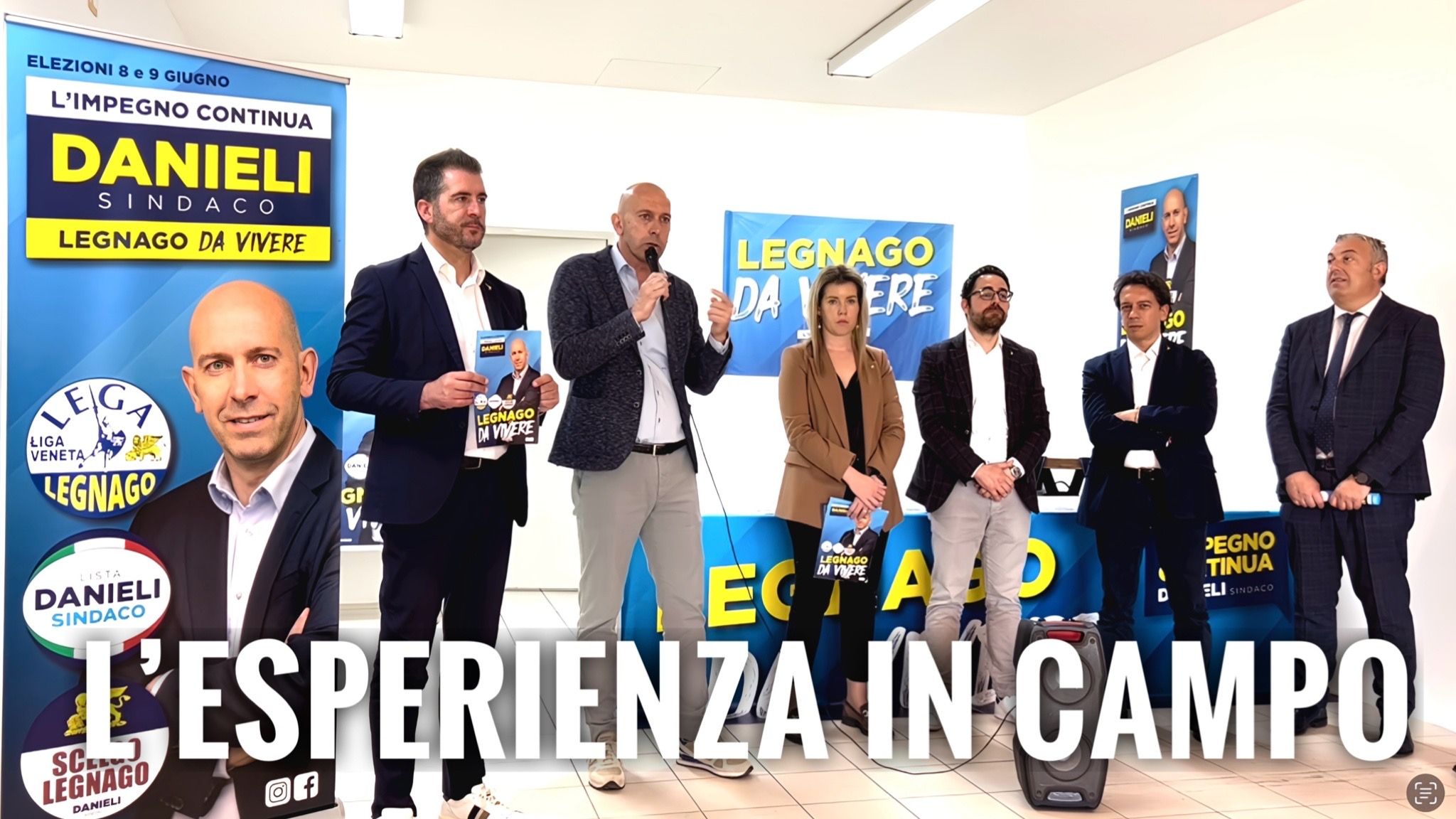 LEGNAGO VERSO LE ELEZIONI. GRANDE ATTESA PER LA PRESENTAZIONE DELLA PRIMA DELLE TRE LISTE A SUPPORTO DELLA CANDIDATURA DI DANIELI: LA LEGA.