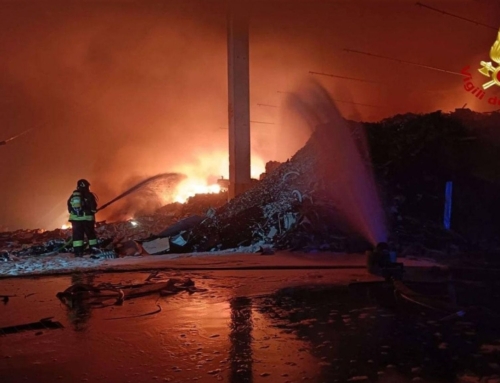 INCENDIO ALLA STENA RECYCLING DI ANGIARI: LA SIGLA SINDACALE FIOM-CGIL CHIEDE INTERVENTI URGENTI PER LA SICUREZZA.