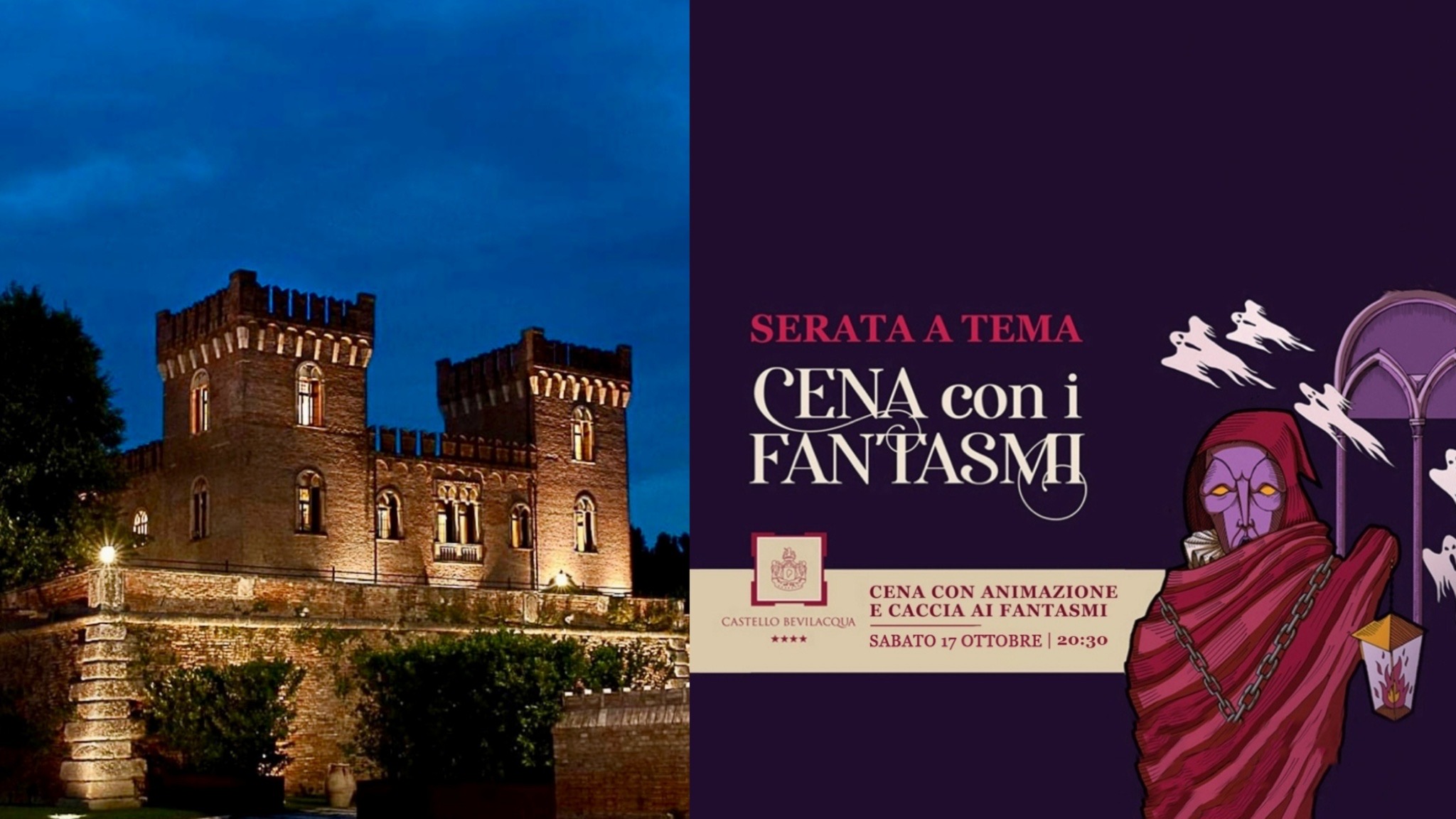 BEVILACQUA. A CENA CON I FANTASMI: NEL CASTELLO INDAGINI PARANORMALI, LEGGENDE E UN MENÙ “DA BRIVIDI”