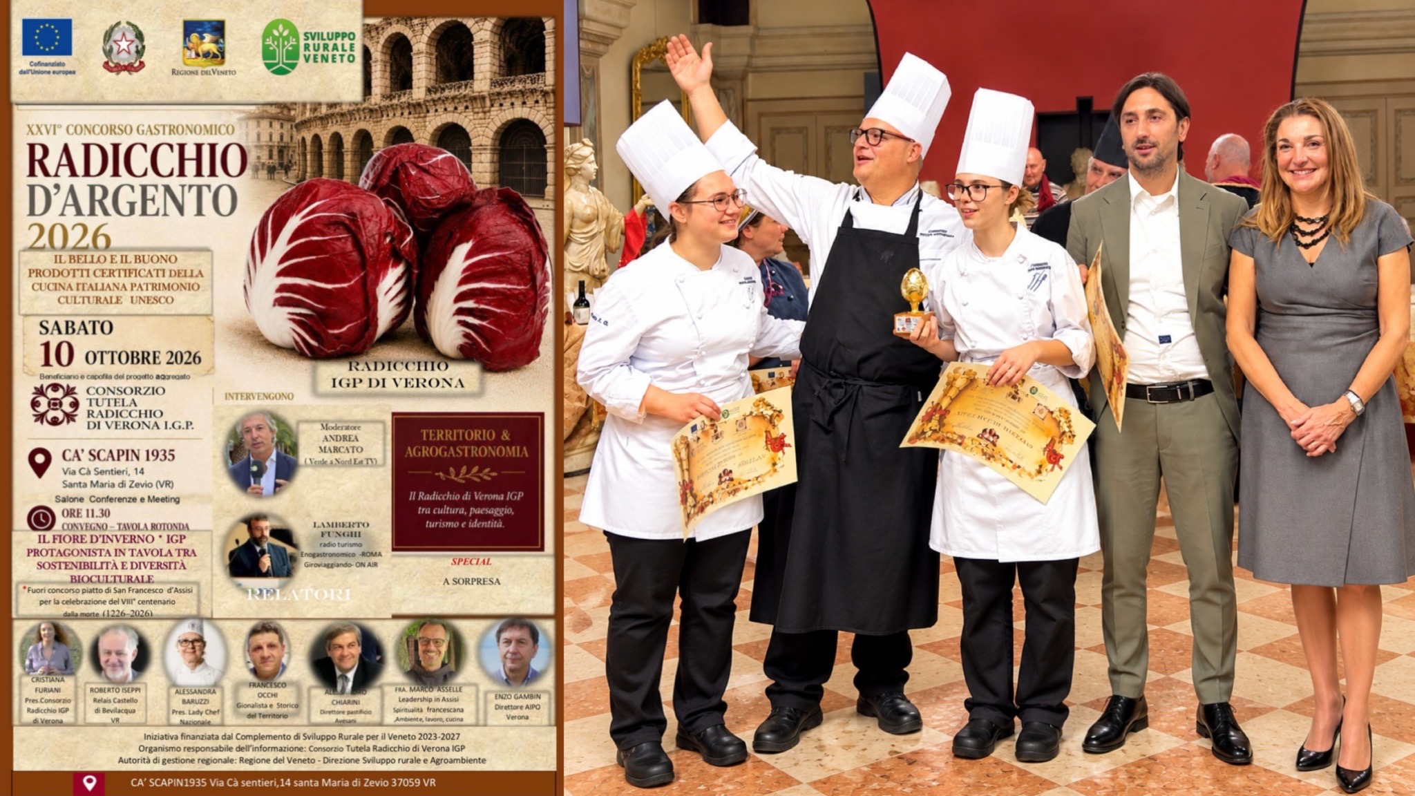 RADICCHIO D’ARGENTO, L’«ORO ROSSO» DELLA PIANURA TORNA PROTAGONISTA: DUE GIORNATE TRA TERRITORIO, GIOVANI CHEF E TURISMO
